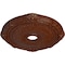 Ekena Millwork Heaton Medallion (Canopies up to 6 1/2"), 27 1/2"OD x 3 7/8"ID x 2 1/4"P, Burnished Mahogany Crackle CM27HEBMC - alternate 3